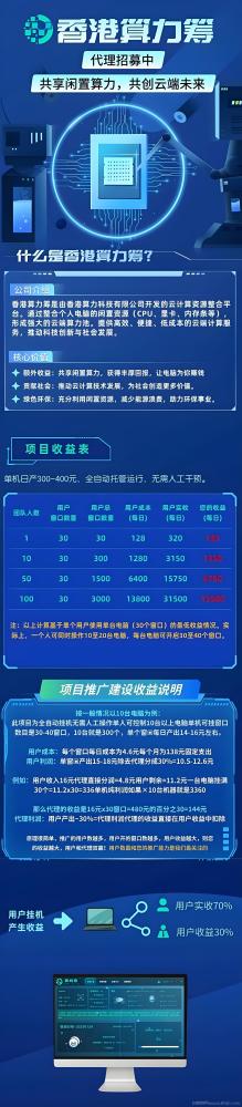 首码算力筹：电脑挂机项目新机遇，单机托管日入500+的财富密码