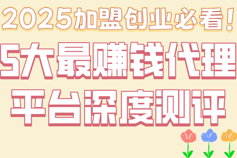 加盟代理平台哪个最好做又赚钱?5大零门槛高回报渠道盘点