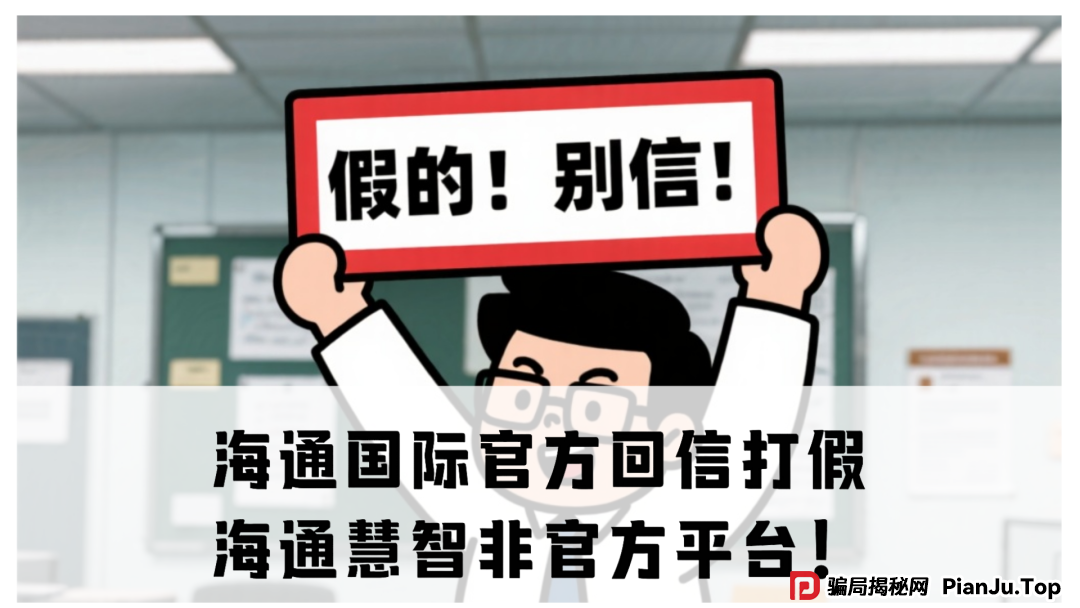 海通国际官方回信打假：海通慧智非官方平台！崩盘倒计时，韭菜速逃