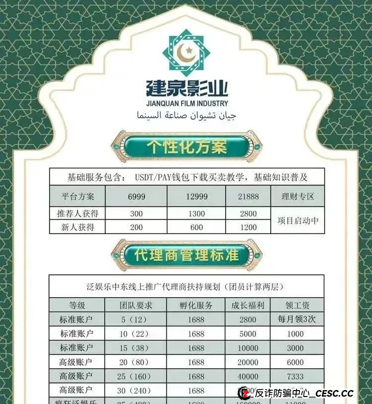 【建泉影业】中东泛娱乐 原游戏出海余孽所开操盘手还是谭维 秦阳 联